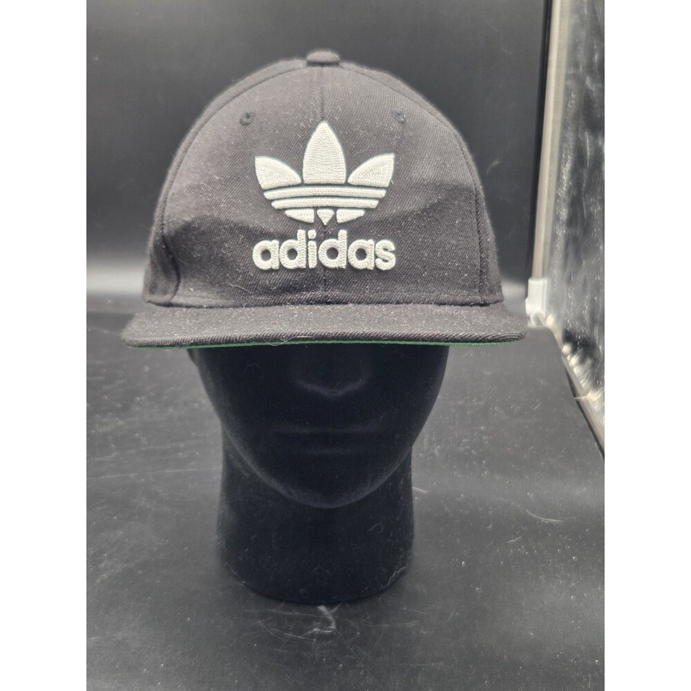 Adidas Originals Trefoil Chain Snapback Black One Size Adjustable Flat Rim  Hat